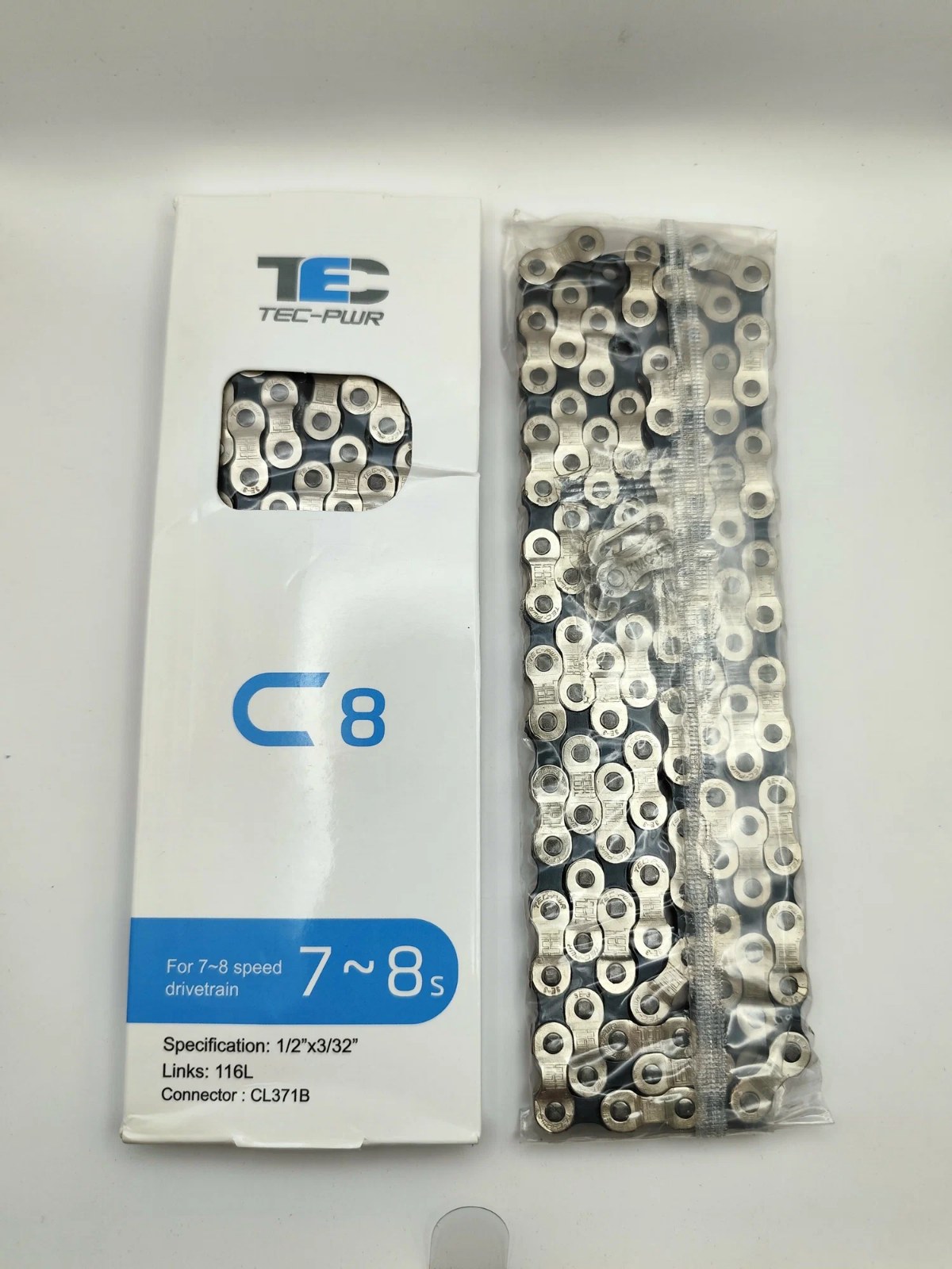 Цепь TEC,GT-8.1 brown, 1/2x3/32, 116 links уп.,
