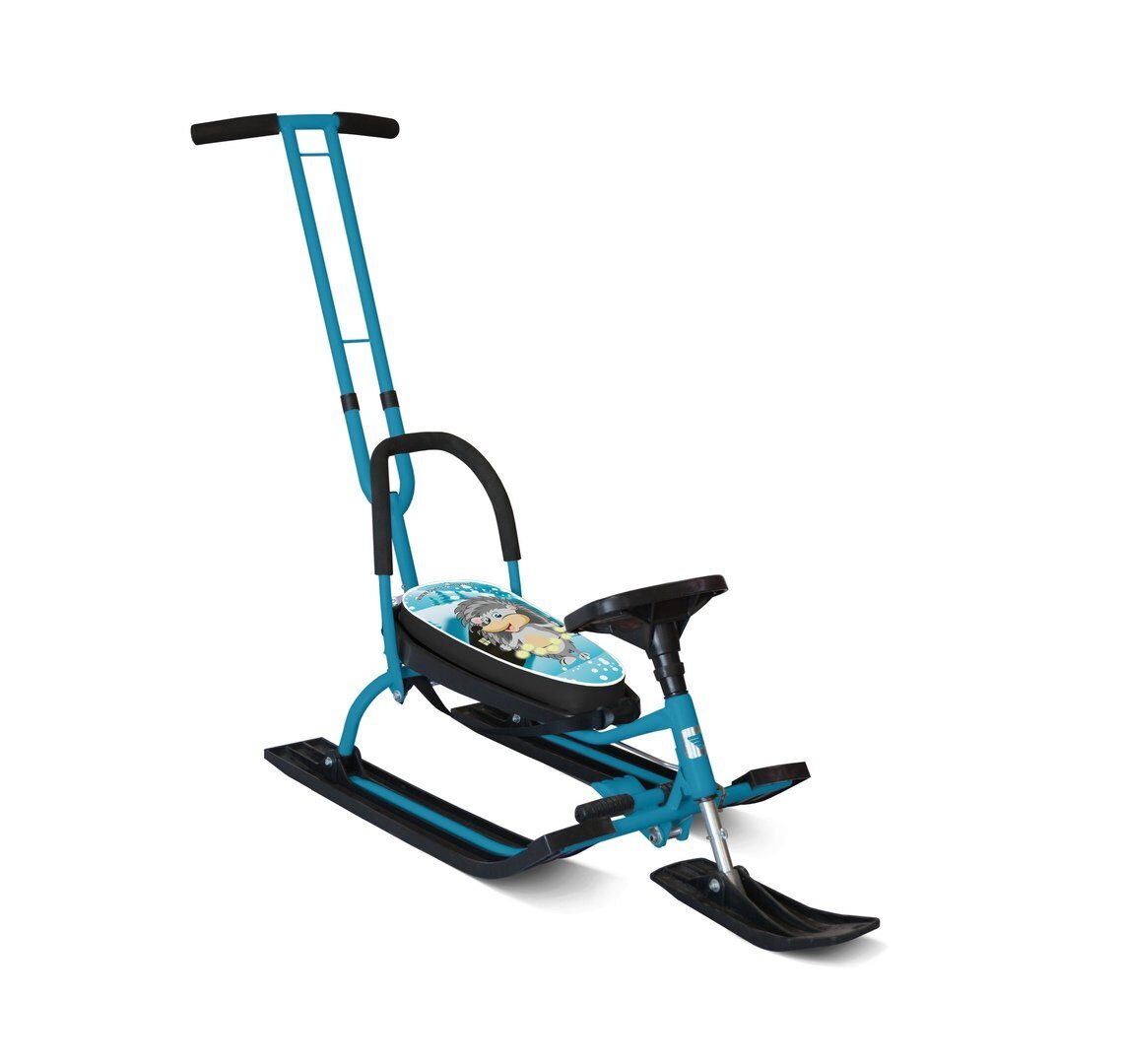 Снегокат «SNОWKAT»105 "Control" c Т-образным толкателем, спинкой и управляемой передней лыжей