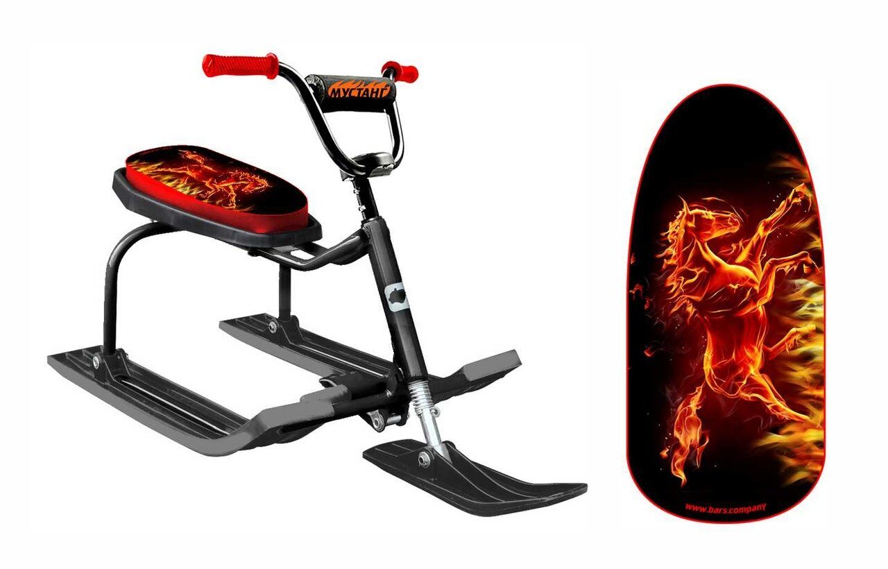 Снегокат 214 "Drive" с высокой рамой и высоким рулем (Mustang)