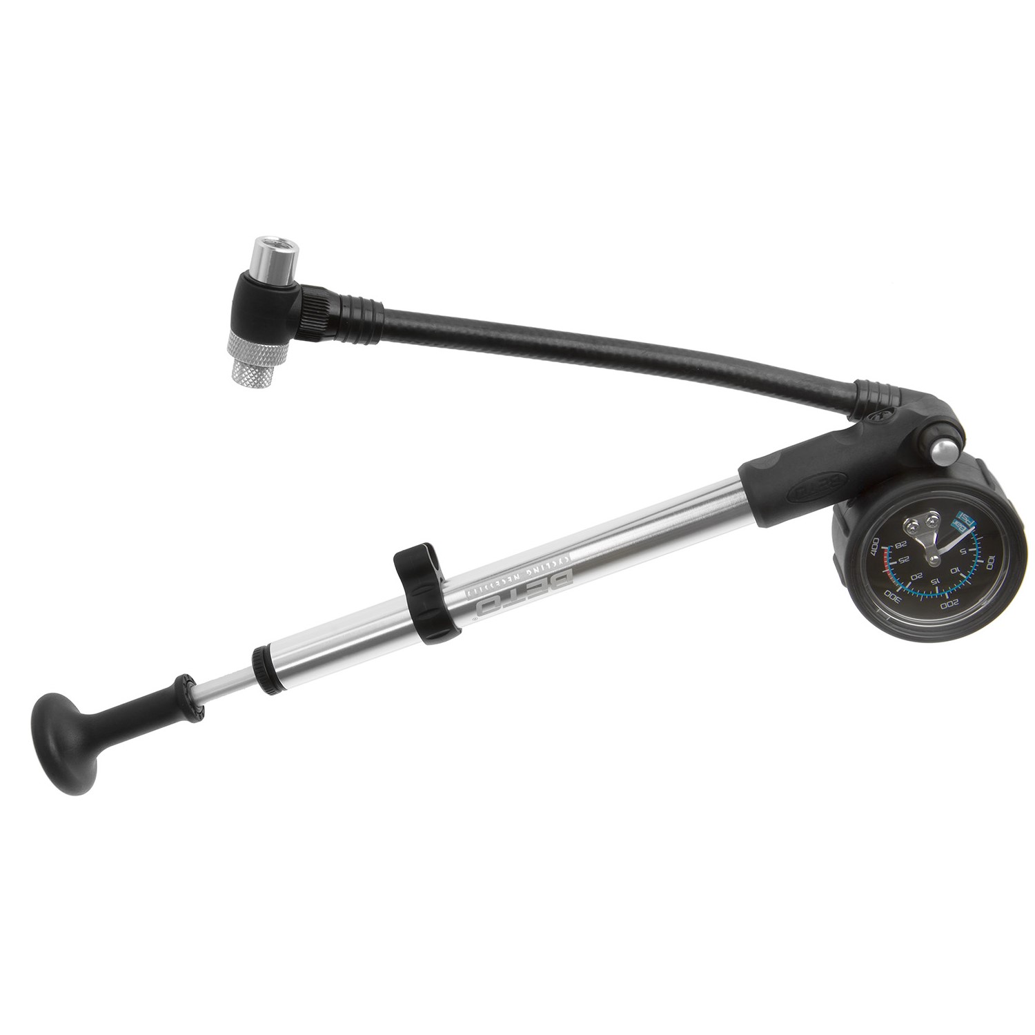 Насос для амортизатора BETO shock-pump, alloy, precision 1.5" analoge gauge,