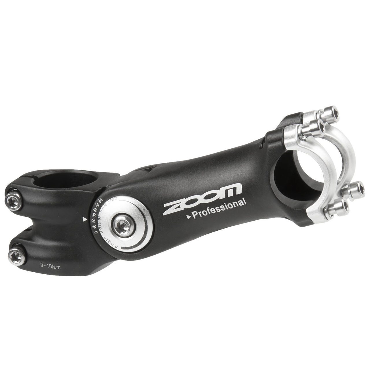 Вынос руля регулируемый alloy, 1.1/8" = 28.6 mm, ext.: 120 mm, bar bore: 31.8 mm,