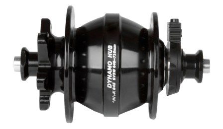 Втулка передняя hub dynamo,alloy,black,OLD 100mm,32holes,6V/3W,w/QR,for discbrake,