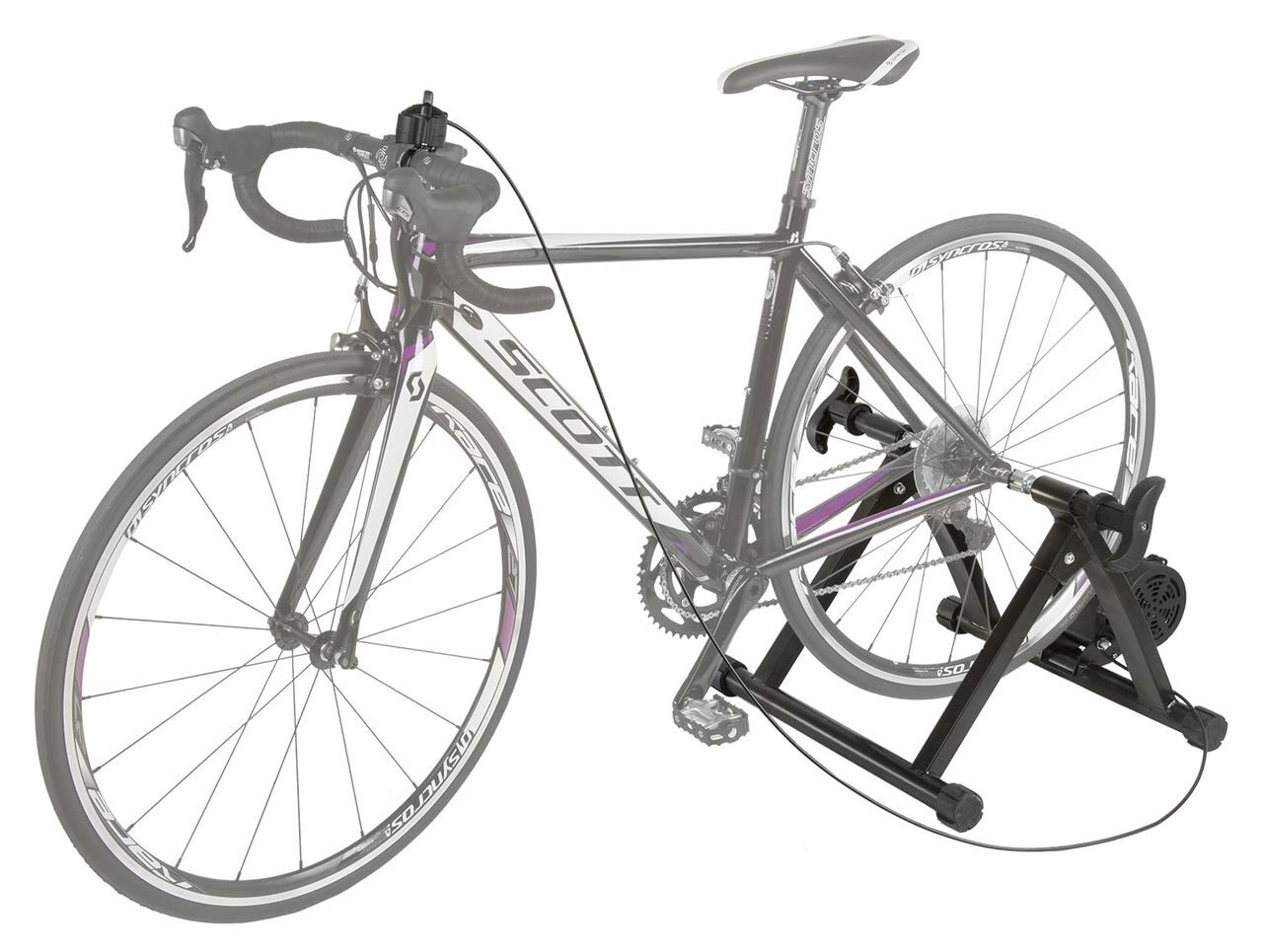 Велостанок M-WAVE, steel frame, 6 position, Elastomer-roller,