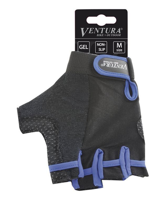 Велоперчатки , with GEL padding, size: M, on VENTURA card,