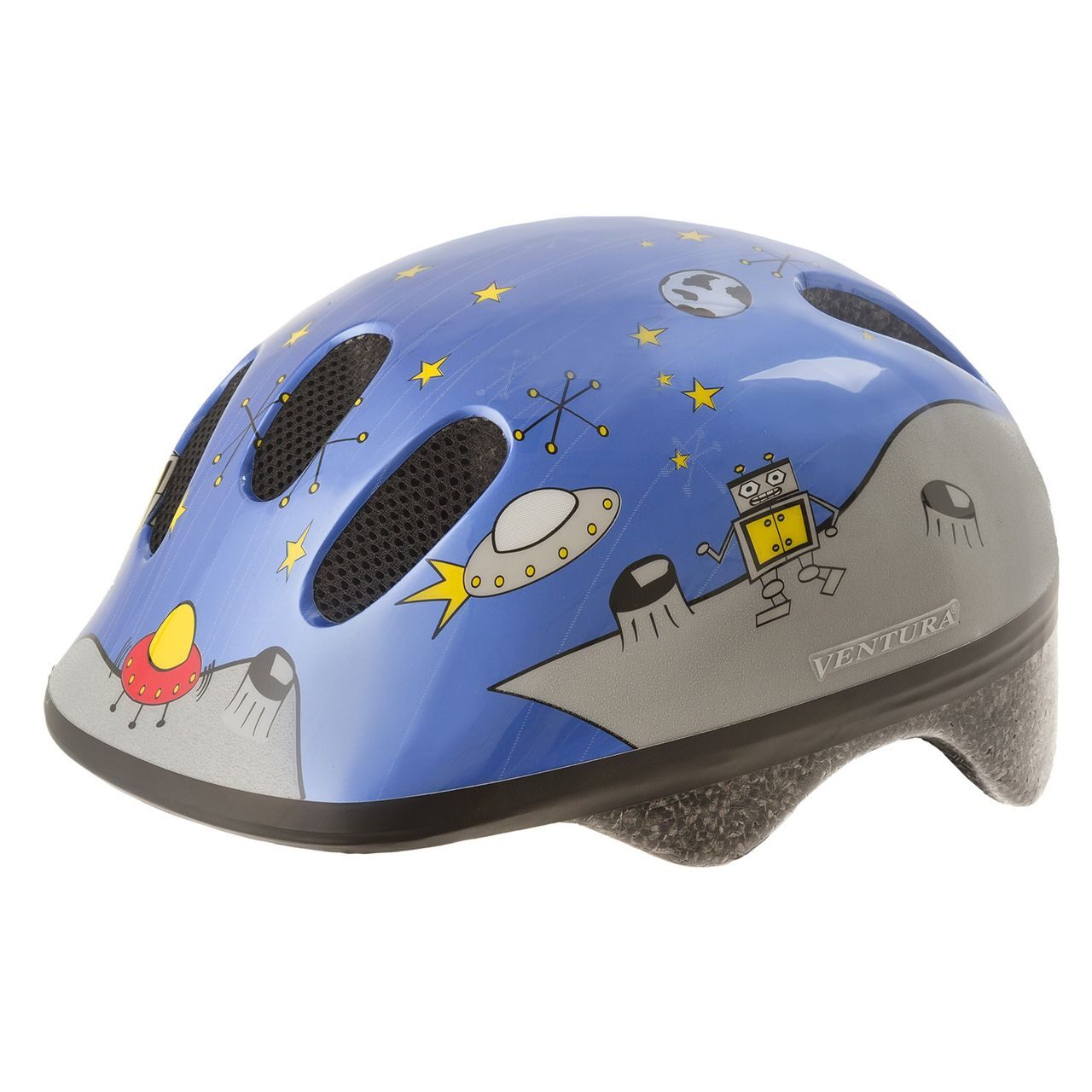 Шлем for children, 52-57 cm (S), "Space", with reflective material,