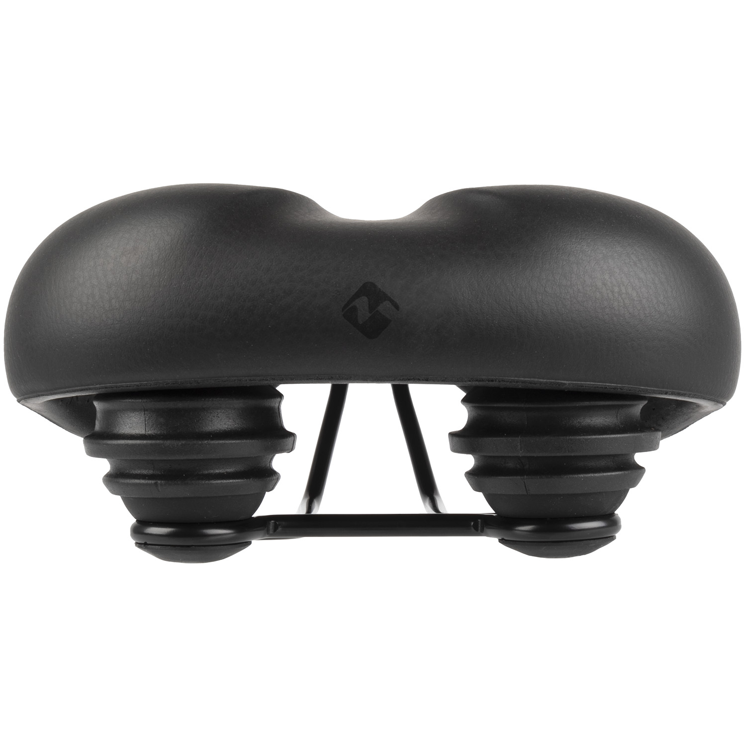 saddle >Vacu City XL< M- WAVE, 261 x 223 mm, vacuum technology, rail with scale, black, OEM,
