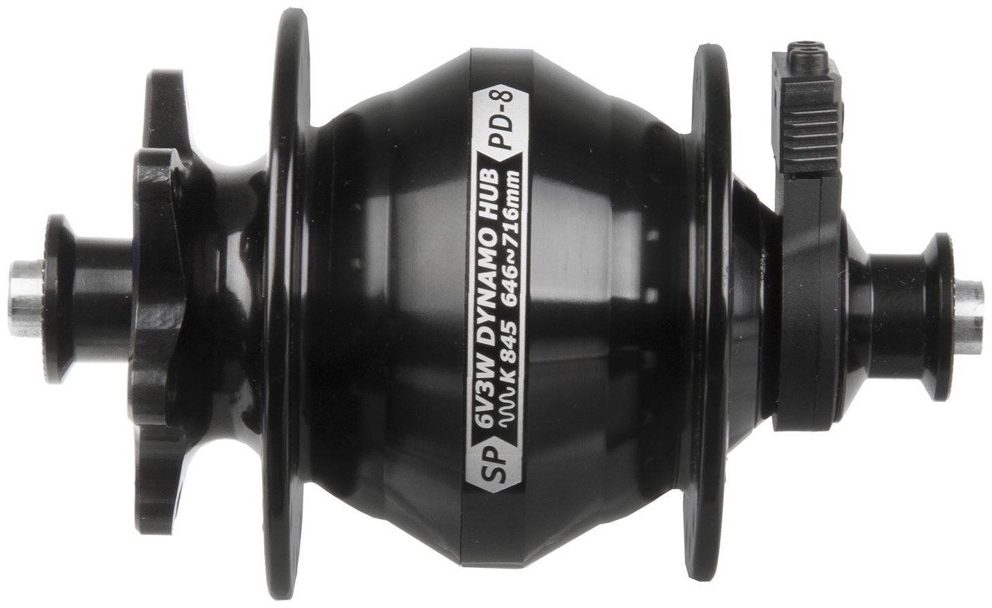 Втулка передняя hub dynamo,alloy,black,OLD 100mm,32holes,6V/3W,w/QR,for discbrake,