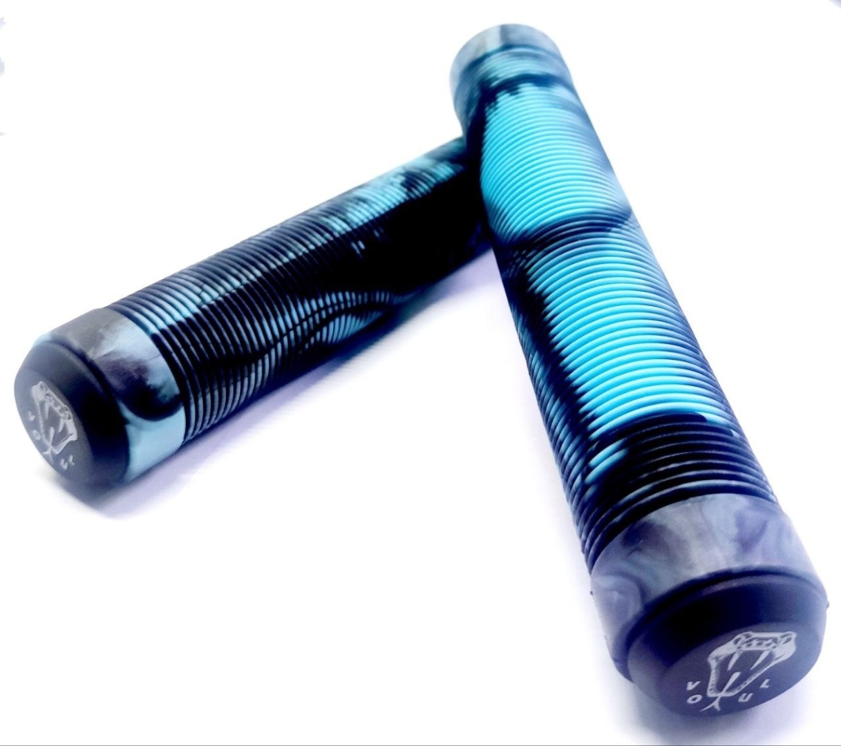 Грипсы Generic  170mm black/blue,