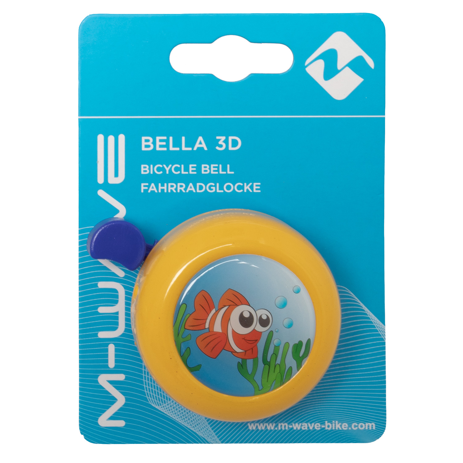 Звонок  M-Wave-card, assorted colours, 6 pcs in innercarton,