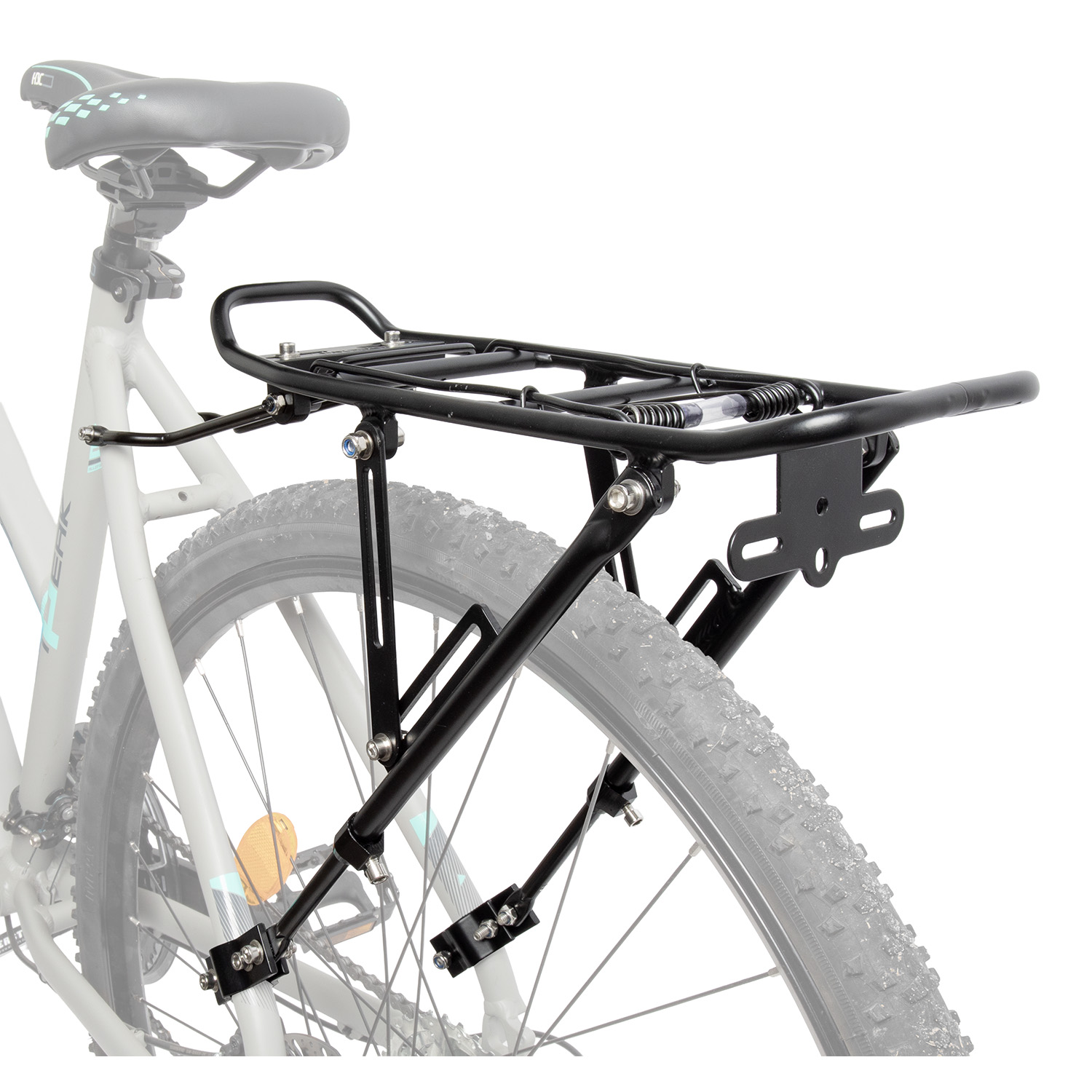 Багажник кр.на перья alloy, black, for 20"-29", max. load 25 kg,