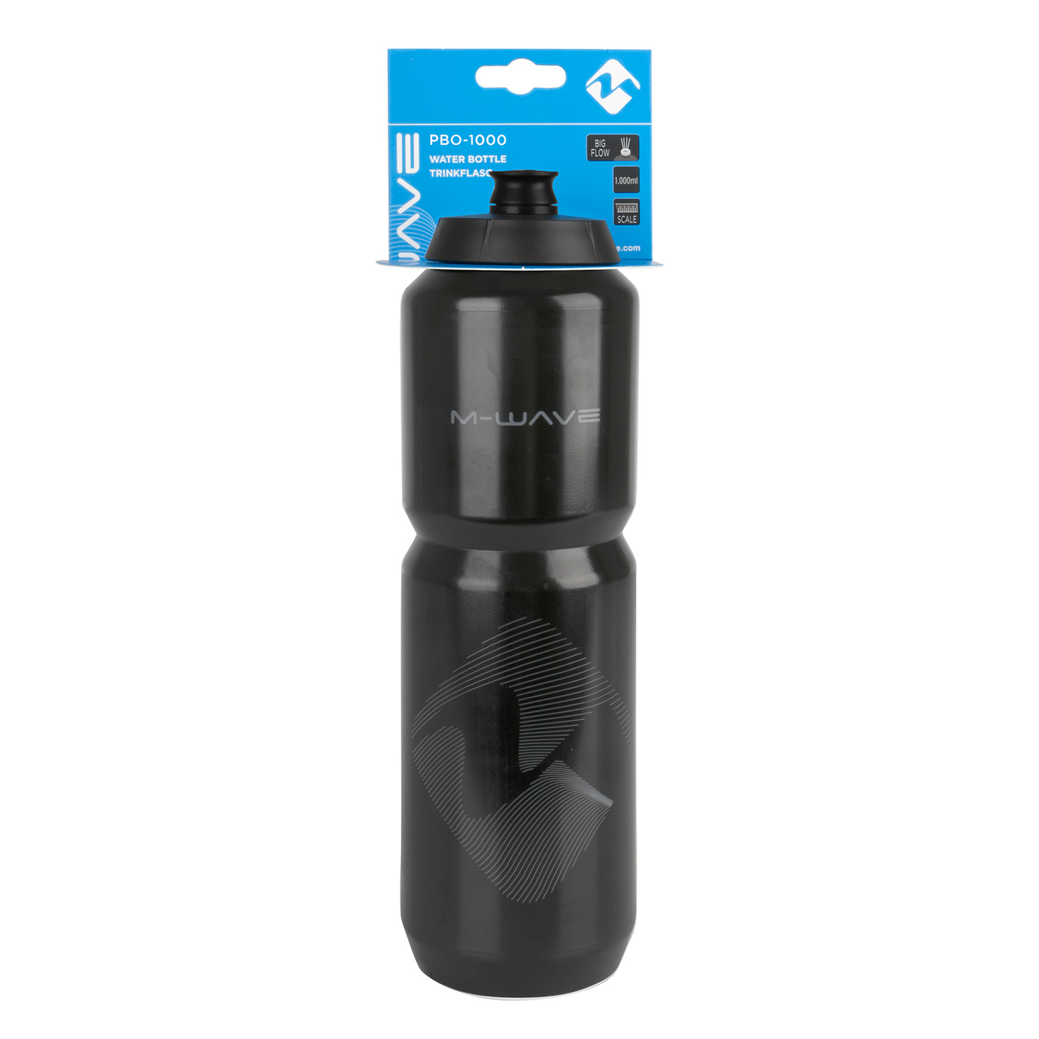 Фляга "PBO 100", plastic, 1000 ml, black/black/black,