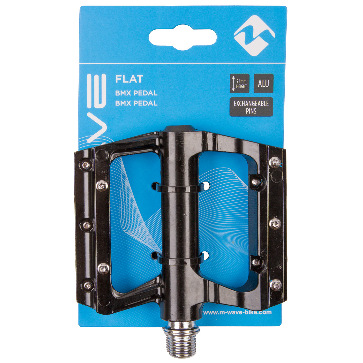Педали "FLAT", alloy, black,silver pins,