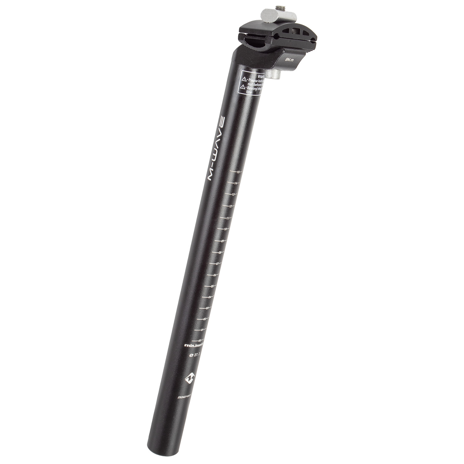 Штырь подседельный seat pillar M-WAVE,  25.4 x 350 mm, alloy,