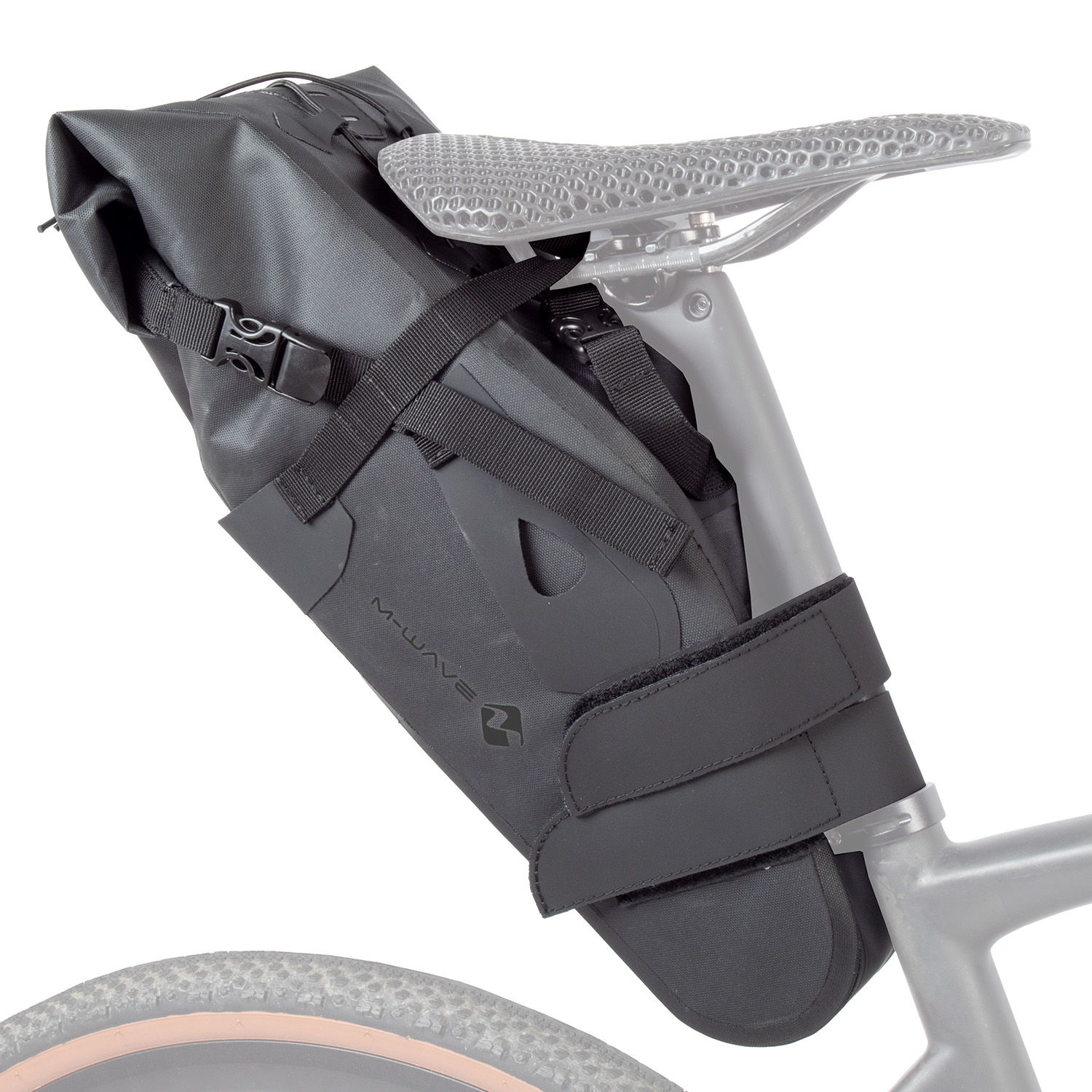 Сумка под седло M-WAVE >Rough Ride II Saddle L<, black, 100% waterproof,