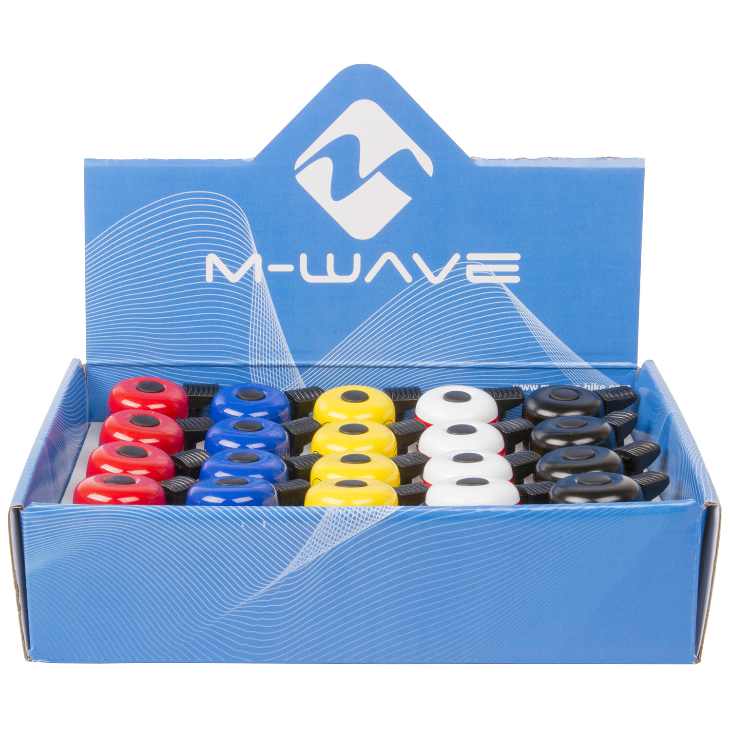 Звонок  >Bella Mini-Mix<, with imprints, in different designs, 20 pcs in M-WAVE display box,