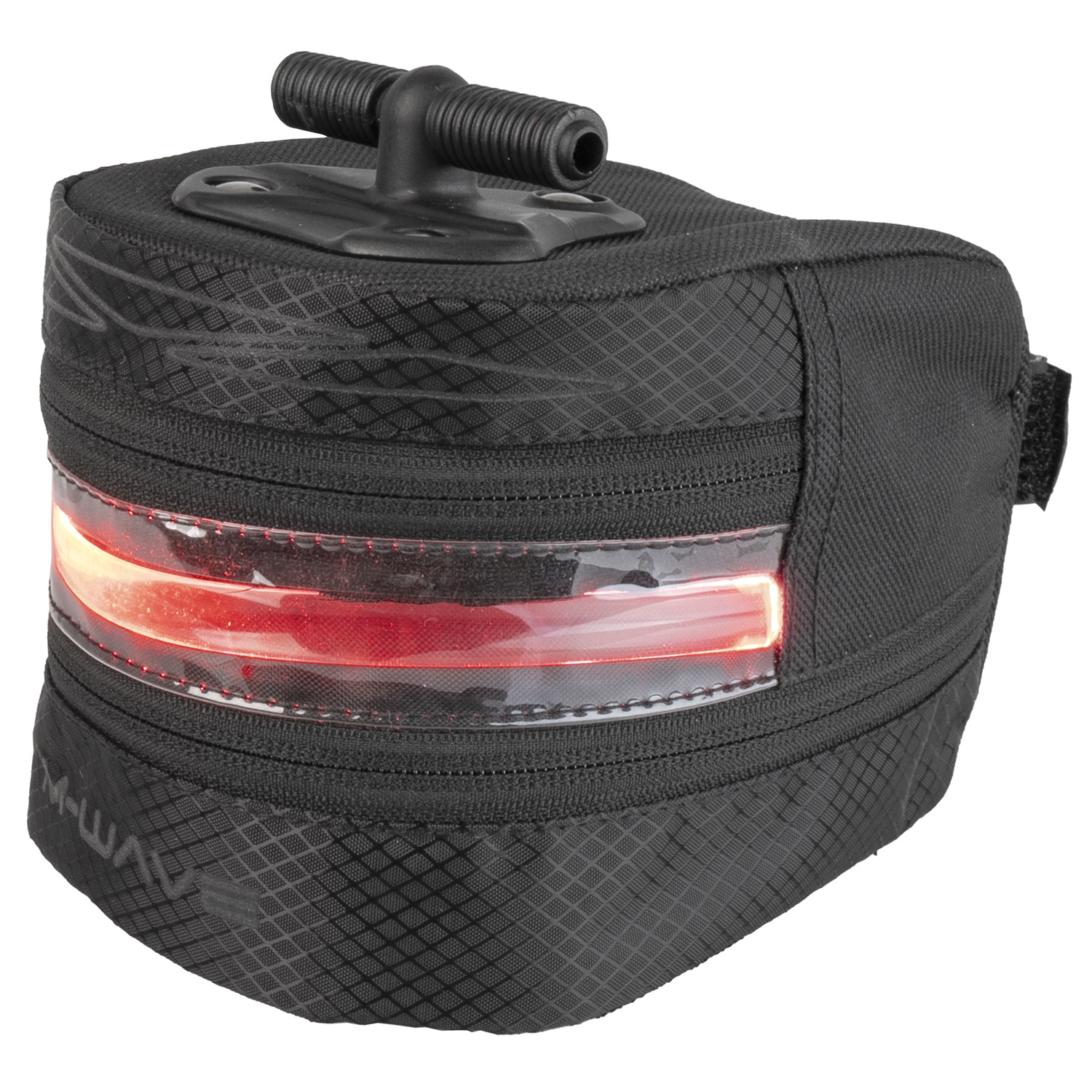 Сумка под седло >Tilburg L Illu<, size L, black, w/LED light, battery rechargable via USB,