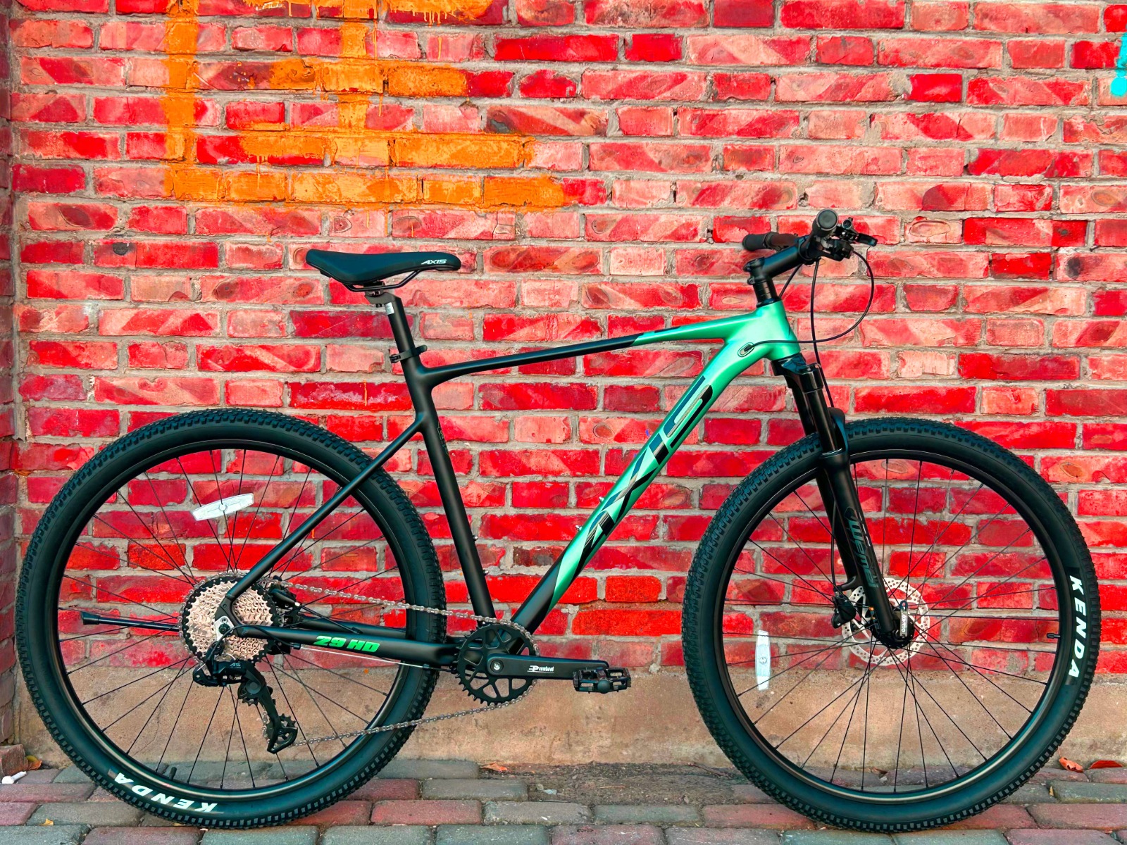 AXIS 29HD 9 sp, Размер 22; Цвет MATT BLACK/ARMY GREEN