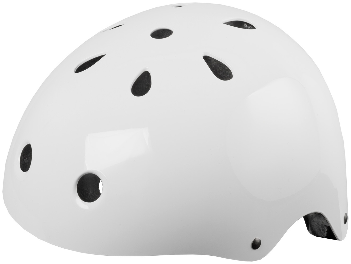 Шлем freestyle skating BMX  Outdoor , size: M glossy white,