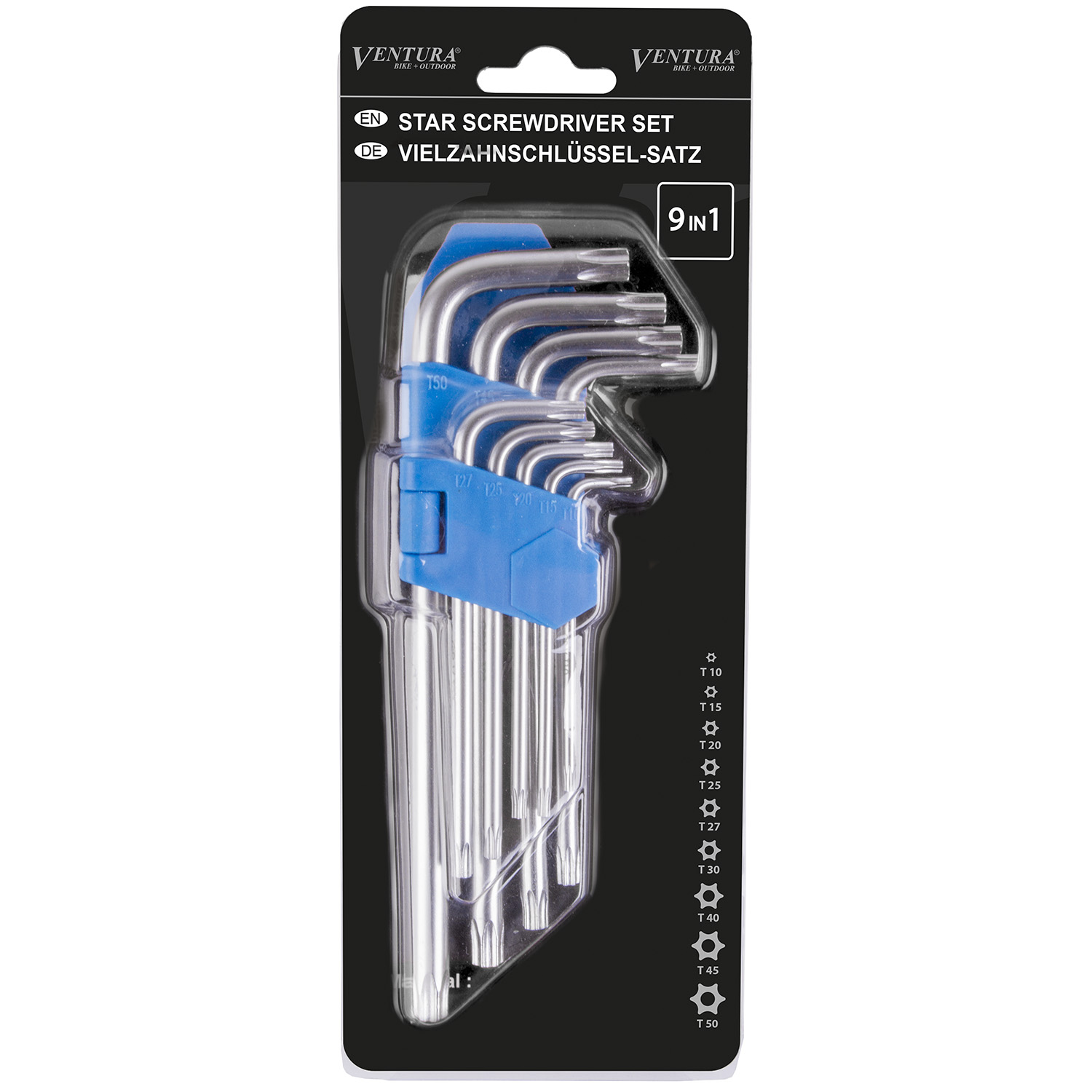 Ключи звездочки T10/T15/T20/T25/T27/T30/T40/T45/T50 steel,