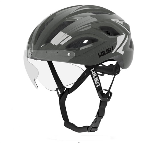 Шлем WL02,gray L (58-61cm),visor+,
