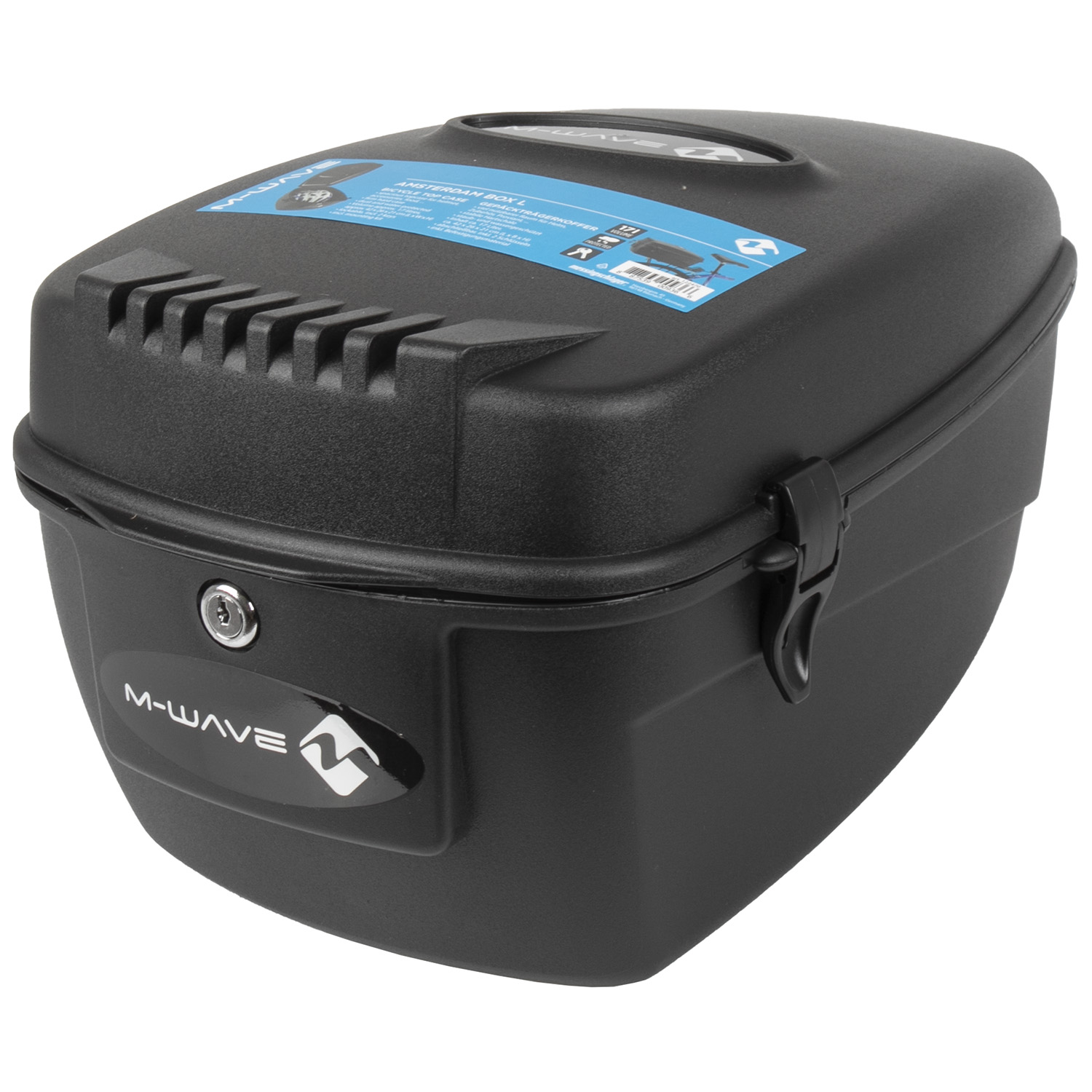 Сумка-ящик на багажник "M-WAVE AMSTERDAM BOX L" matt black,