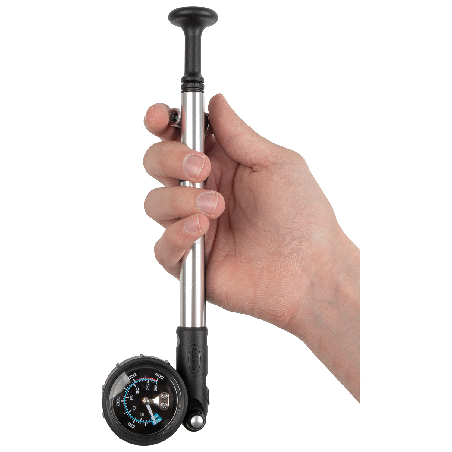 Насос для амортизатора BETO shock-pump, alloy, precision 1.5" analoge gauge,