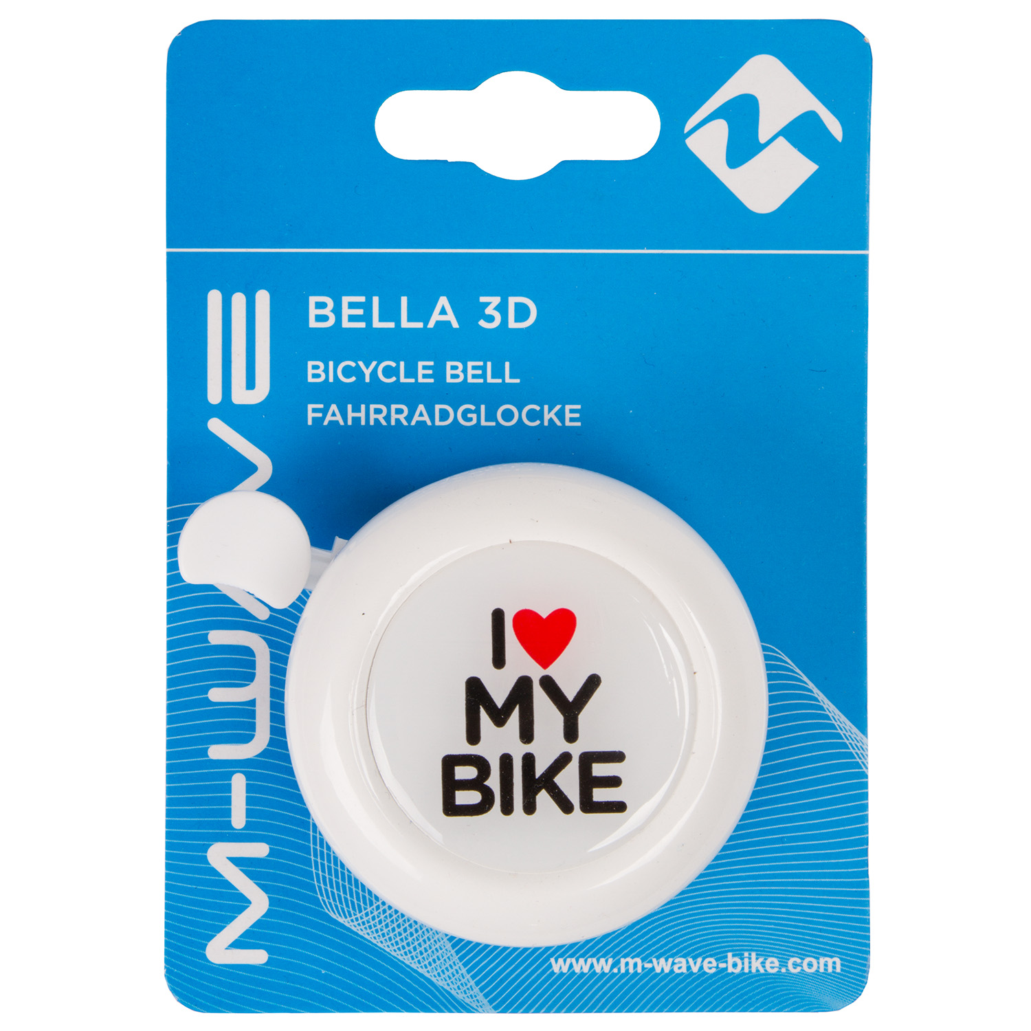 Звонок  plastic lower part with 2 screws "I LOVE MY BIKE,