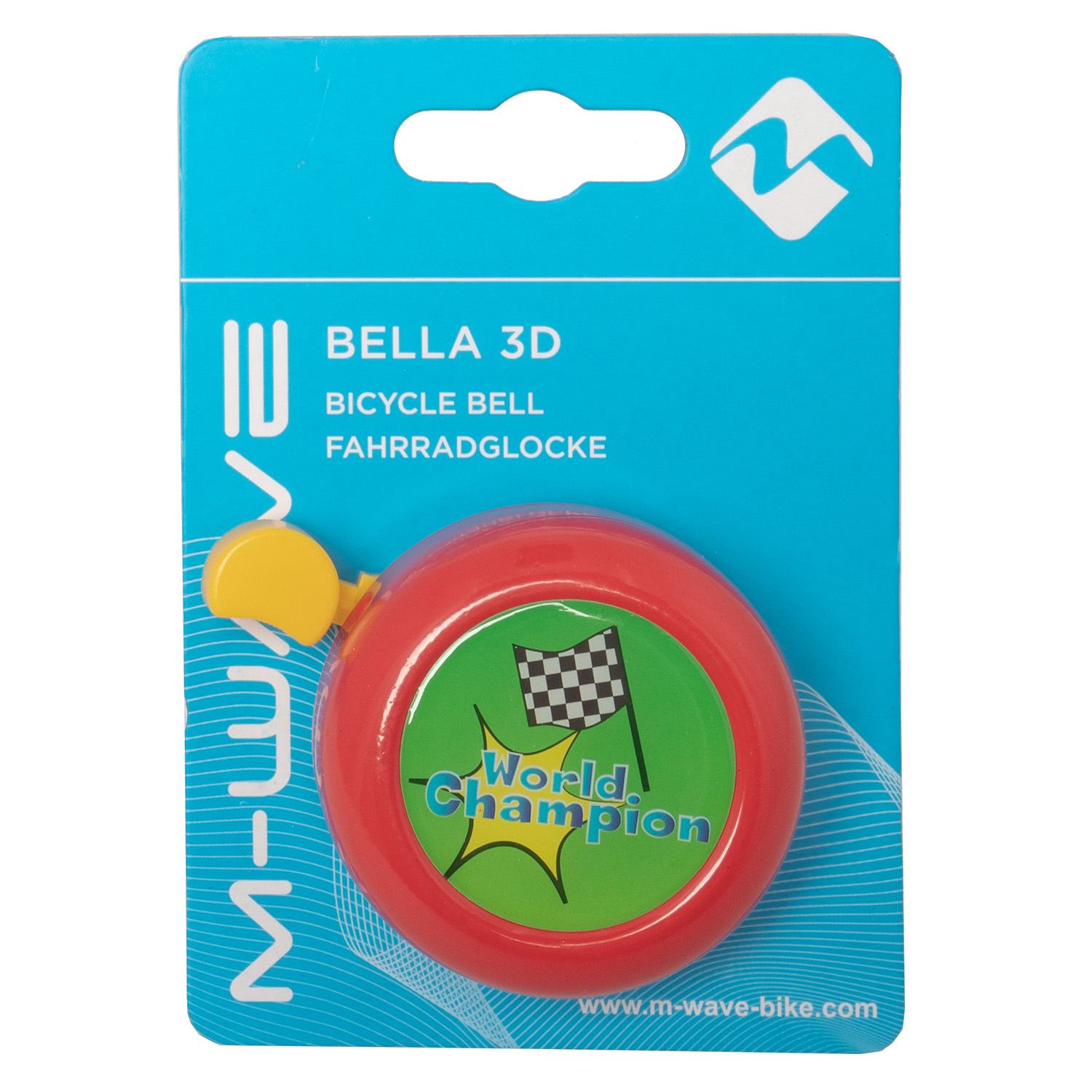 Звонок  M-Wave-card, assorted colours, 6 pcs in innercarton,