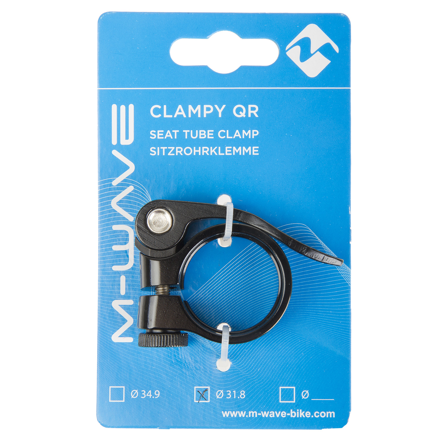 Зажим подседельный M-WAVE "CLAMPY QR", alloy, black, 31.8,