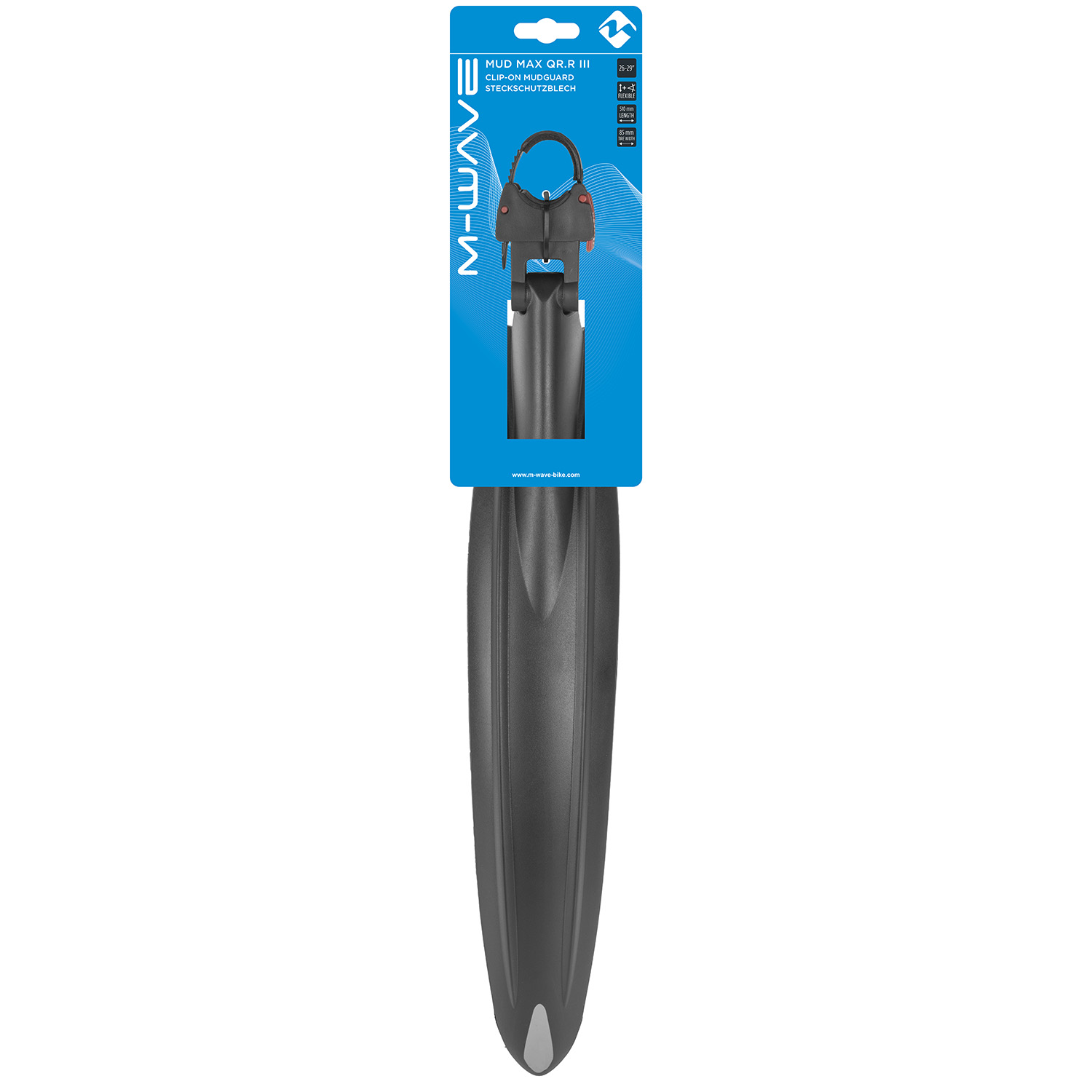 Крыло заднее M-WAVE >Mud Max QR.R III<, 26"-
29",width 89 mm, lenght 603 mm,