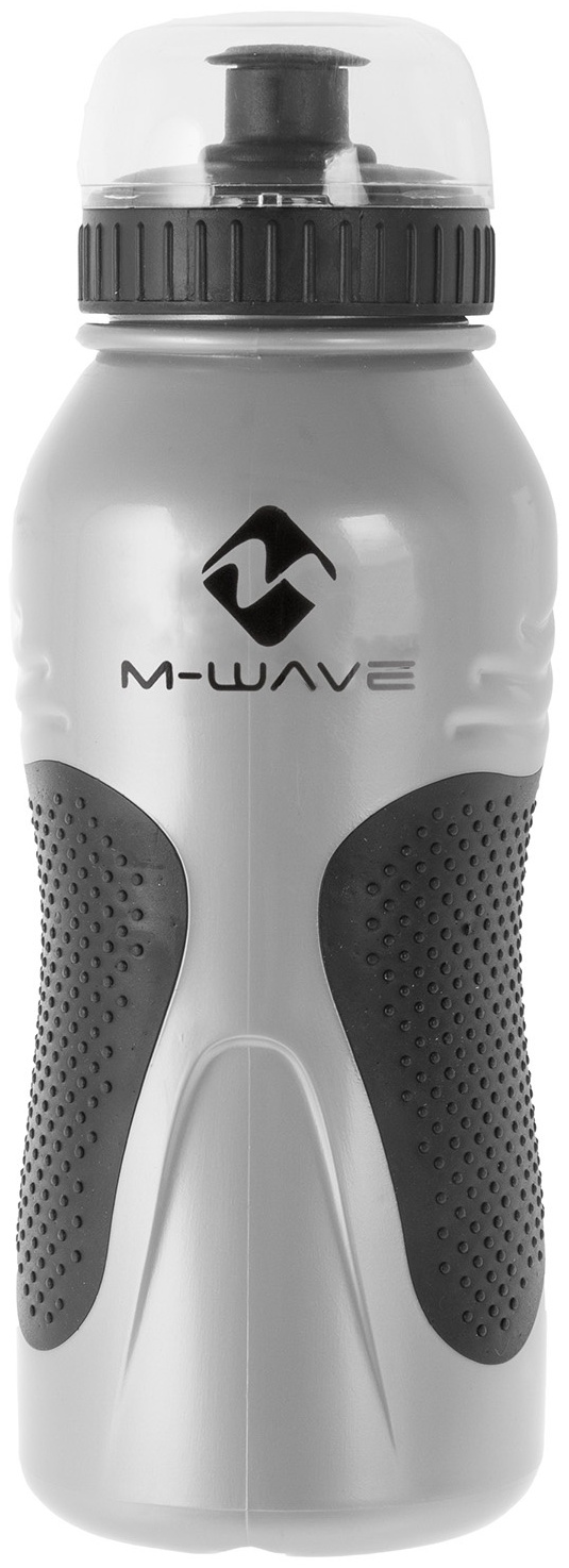 Фляга waterbottle M-WAVE, plastic, 550 - 600 ccm, silver,