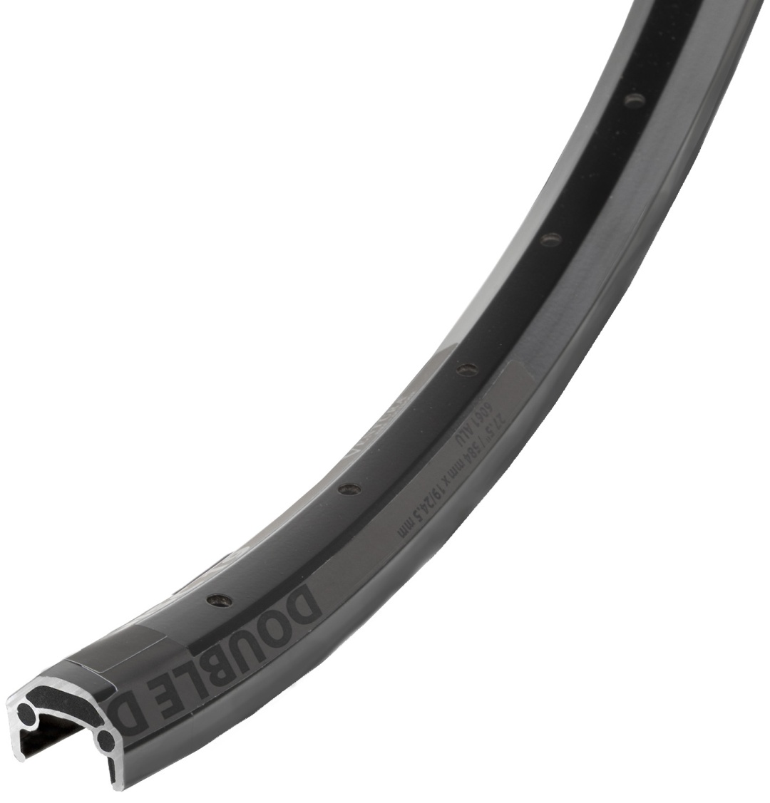 Обод VENTURA  "DOUBLE DISC", 27.5", 36 holes, black,