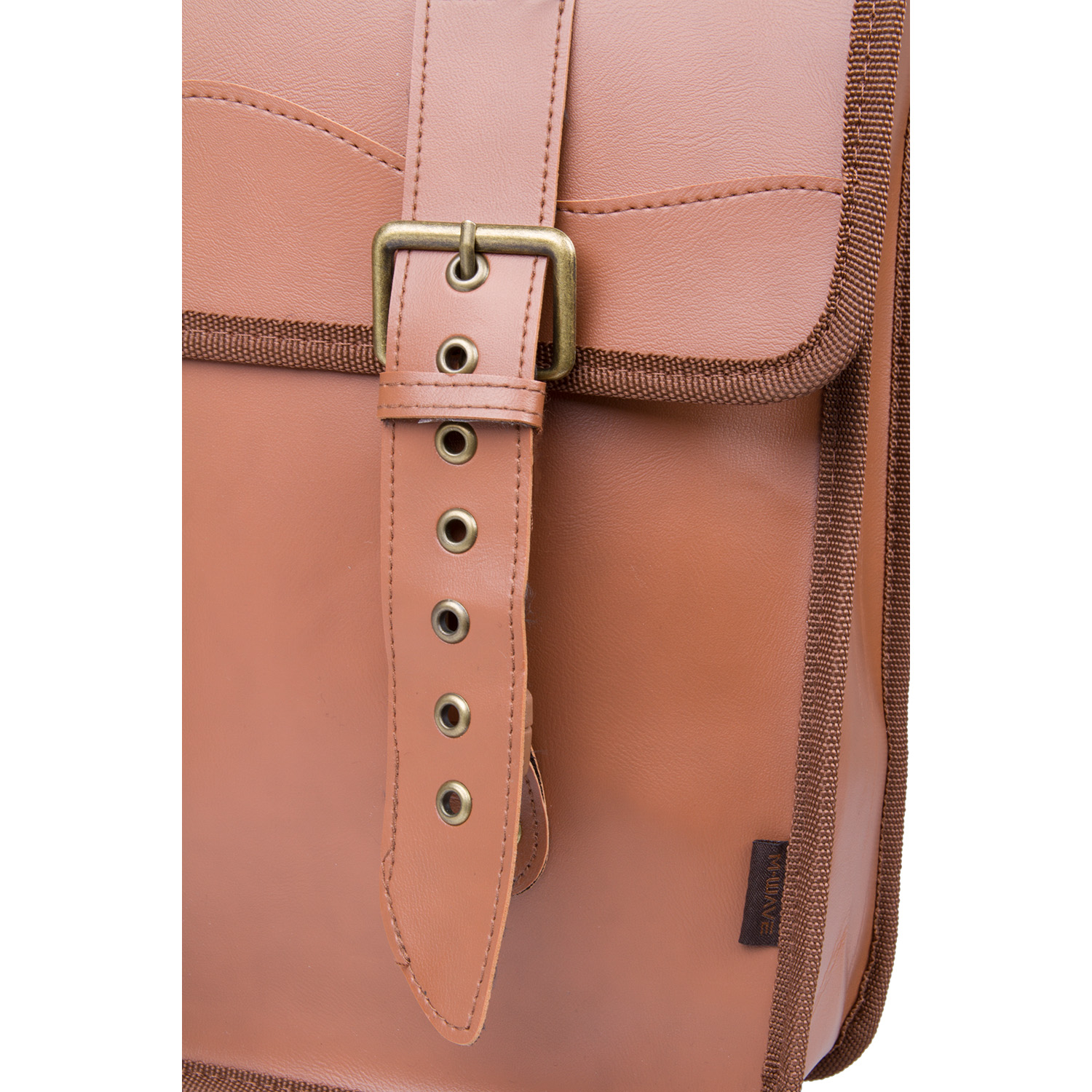 Сумка на багажник  M-WAVE "AMSTERDAM DOUBLE L", imitation leather, brown, 27.5 x 33.5 x 9 cm, volume,
