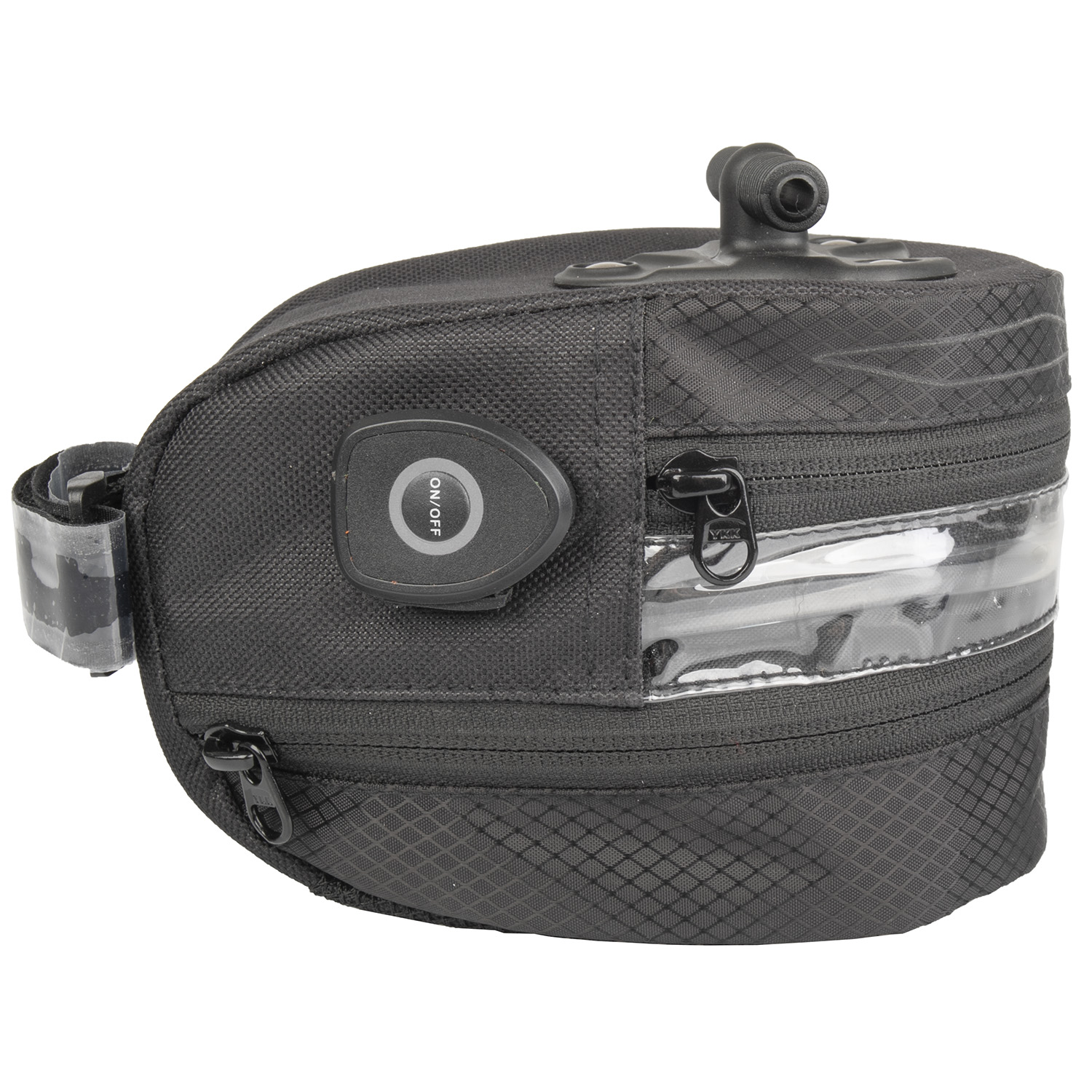 Сумка под седло >Tilburg L Illu<, size L, black, w/LED light, battery rechargable via USB,
