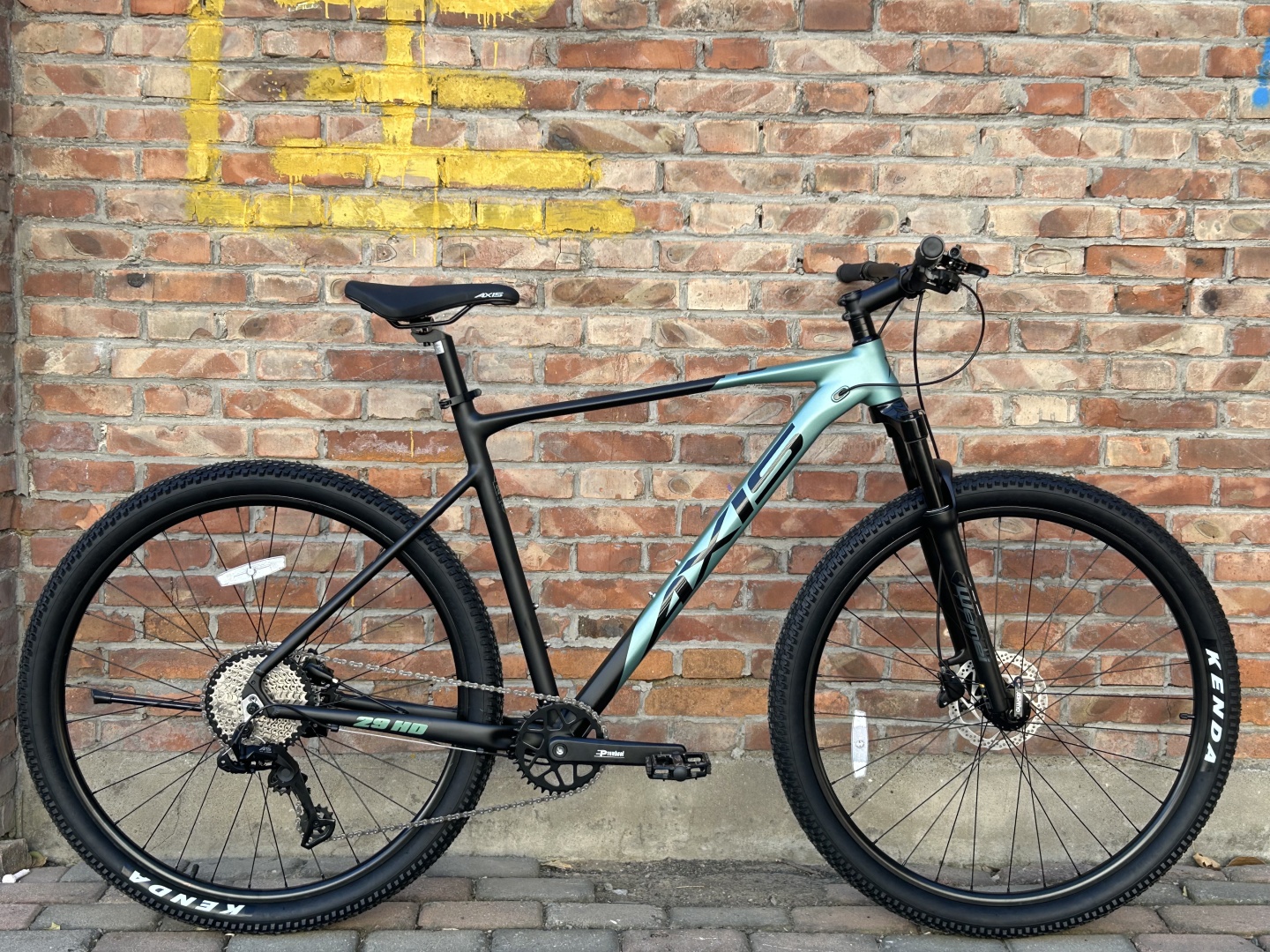 AXIS 29HD 9 sp, Размер 20; Цвет MATT BLACK/ARMY GREEN