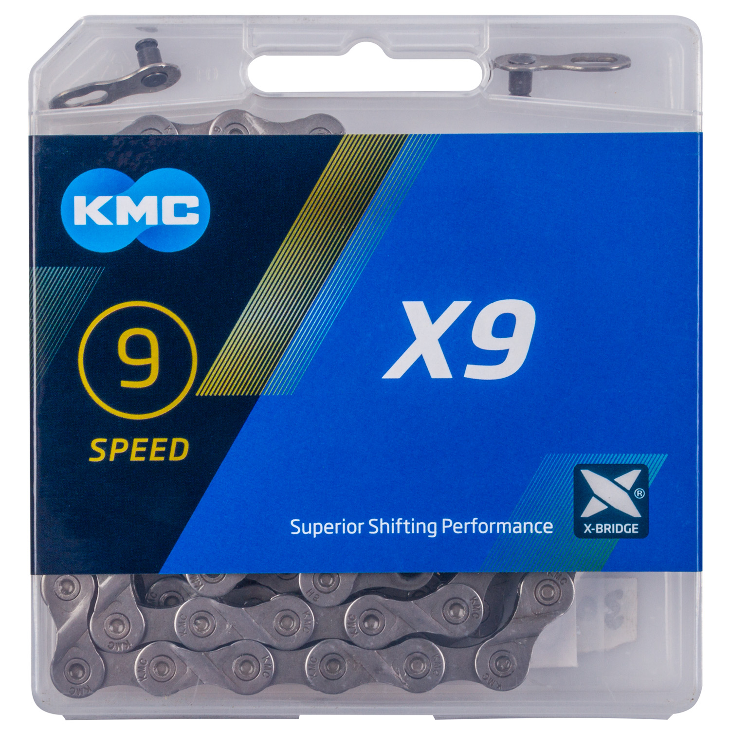Цепь KMC X9 grey 114 links,9ск,