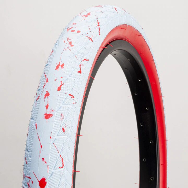 Покрышка 20" HYDRA 2.4" LP TIRE,"PSYCHO" WHITE W/ REDWALL,