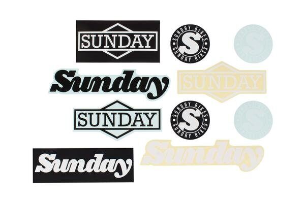Наклейки SUNDAY ASSORTED PACK - VINYL/CLEAR BACK,