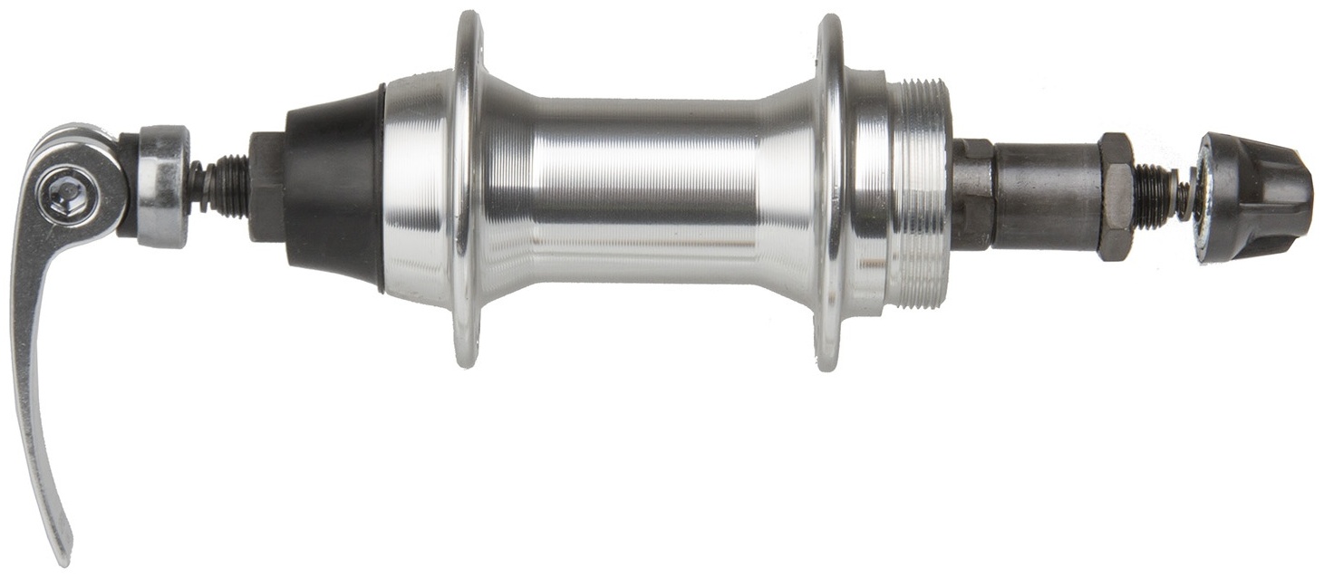 Втулка задняя Alloy-hub,  nuts and quickrelease, rear, 36 holes, 130 mm,