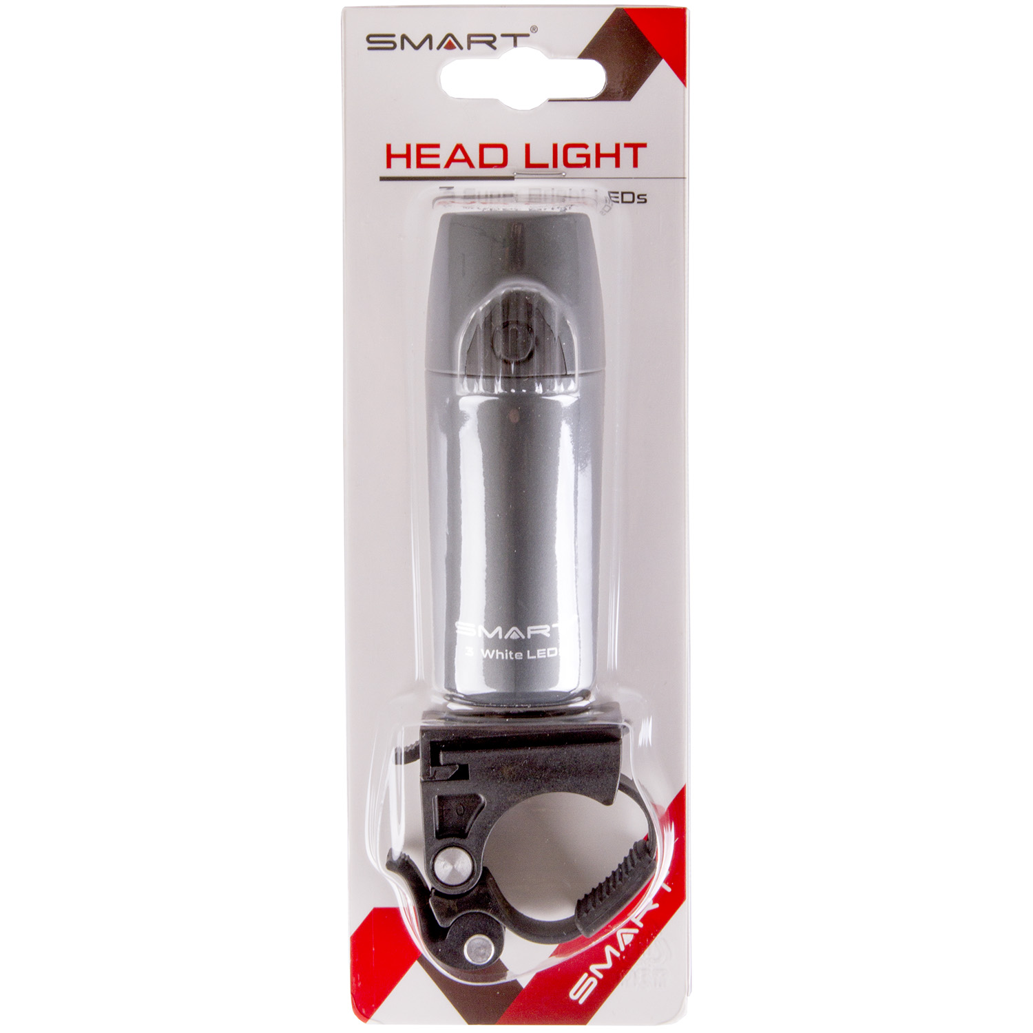Фара пер. "POLARIS", with 3 super-white LED, 2 functions, 2 x batteries,