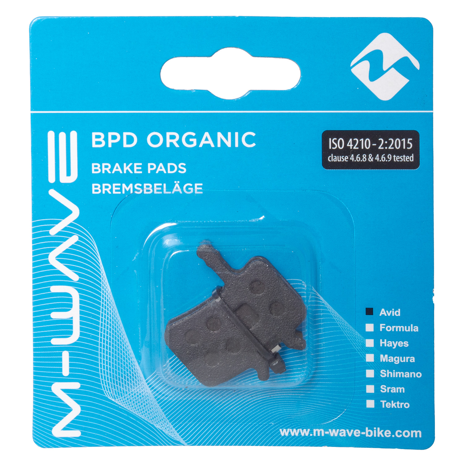 Колодки торм.organic, for discbrakes Avid: Juicy/BB7, w/spring,