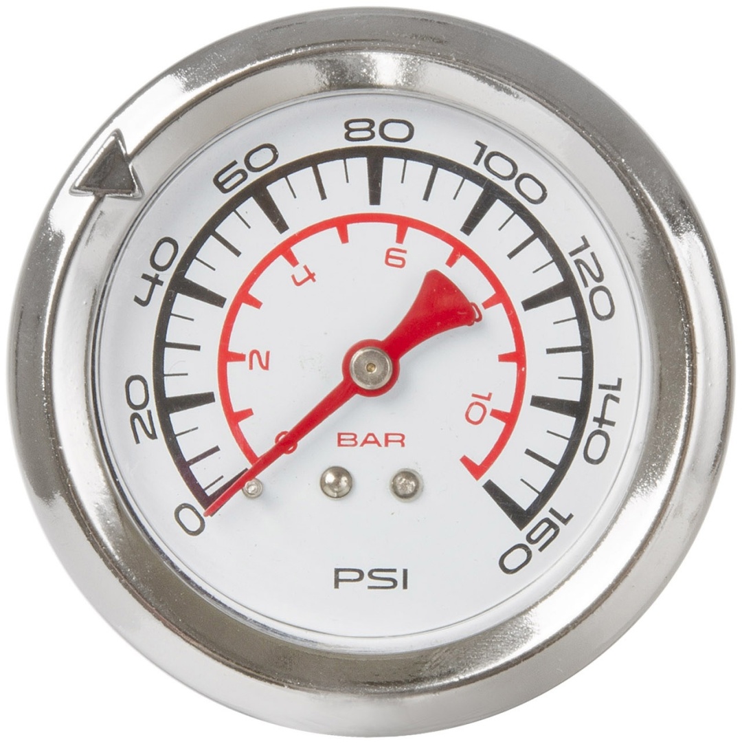 Насос напольный, alloy, silver, w/2.5" manometer, w/universal double pump head for FV/AV/DV, max.10 ,