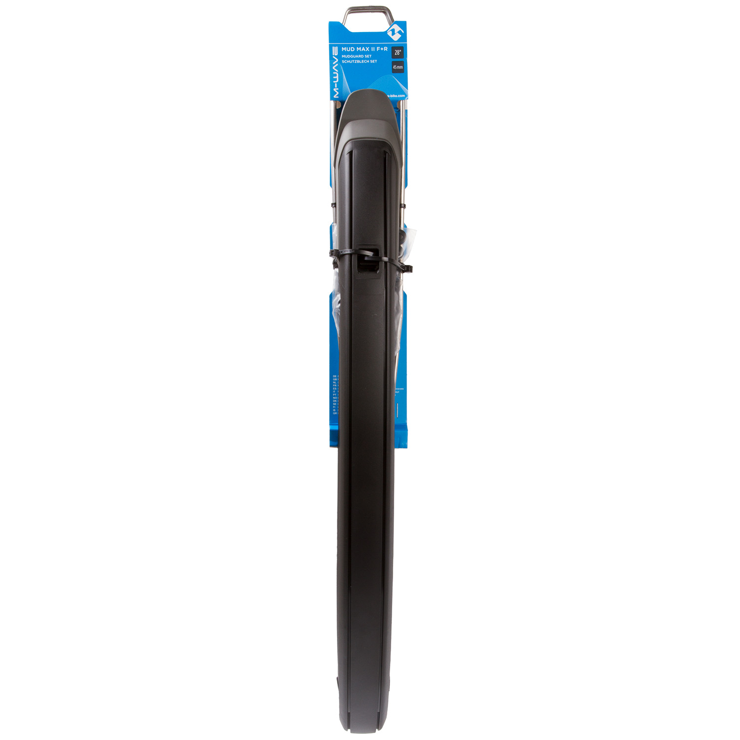 Крылья арочные комплект с кр.на раму M-WAVE, for 28"width 45 mm, black,