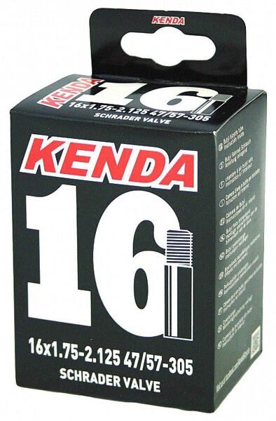 Велокамера 16x1.75+1.3/8 37/47-305/340, A/V, molded, box,